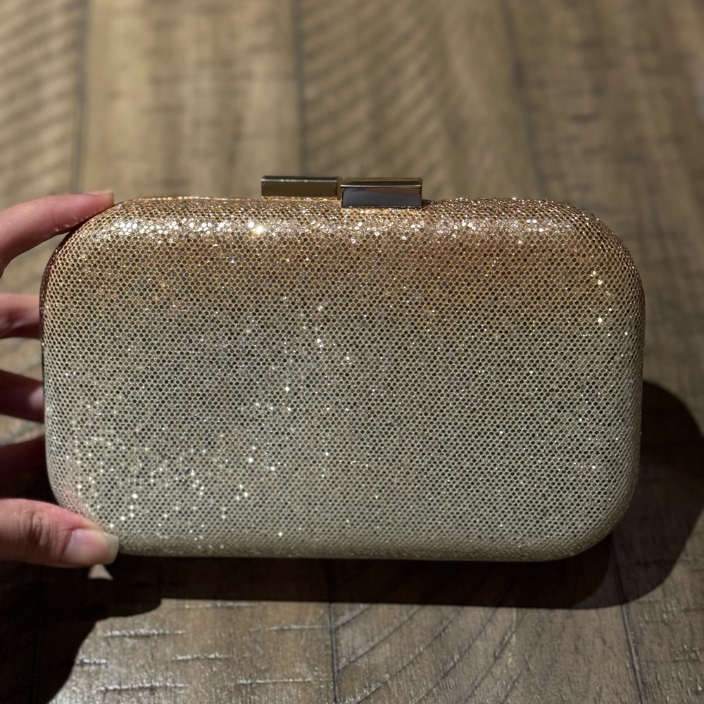 Gold and silver clutch